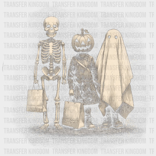 Skeleton, Girl, Ghost - Skeleton DTF Transfers transfer-kingdom
