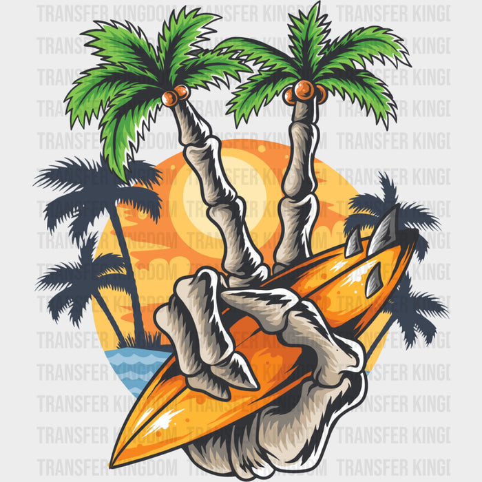 Skeleton Peace Sign - Surfing DTF Transfers