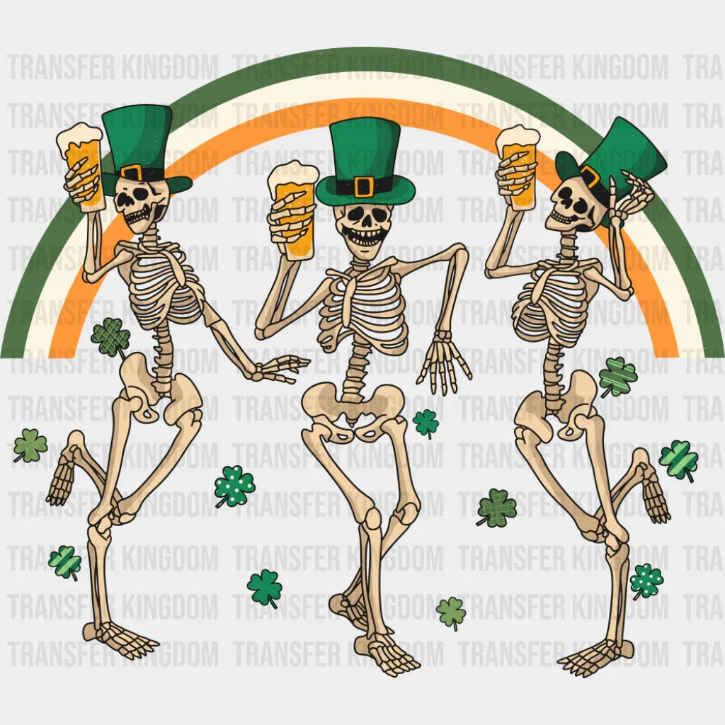 Skeletons Clovers Rainbow - St. Patrick’s Day DTF Transfer