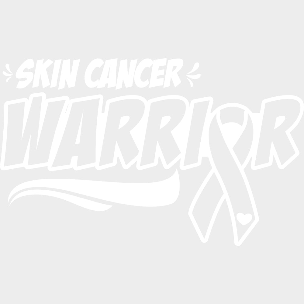 Skin Cancer Warrior - Melanoma DTF Transfers - Adult Unisex - S & M (10’’) / Light Color Design (See Imaging)