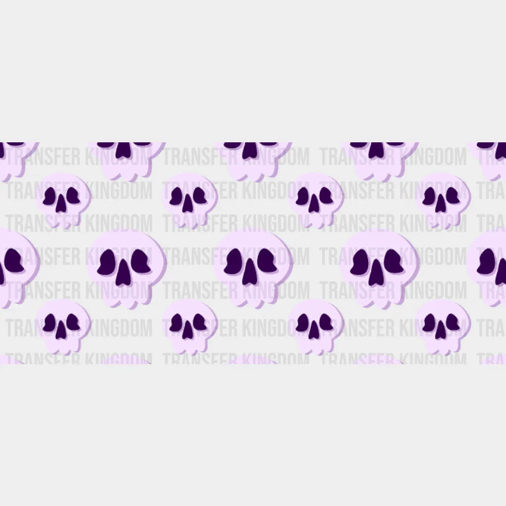 Skulls Uv Dtf Transfer Cup Wrap Sticker