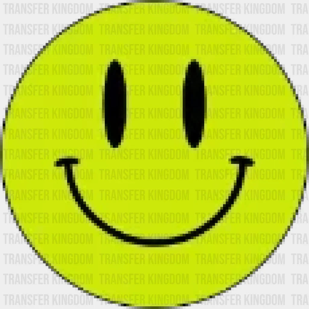 Smiley Face - Retro Summer Good Vibes Aesthetic Design Dtf Heat Transfer