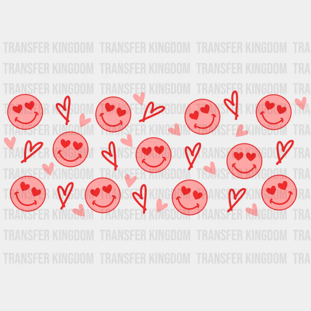 Smiley Uv Dtf Transfer Cup Wrap Sticker
