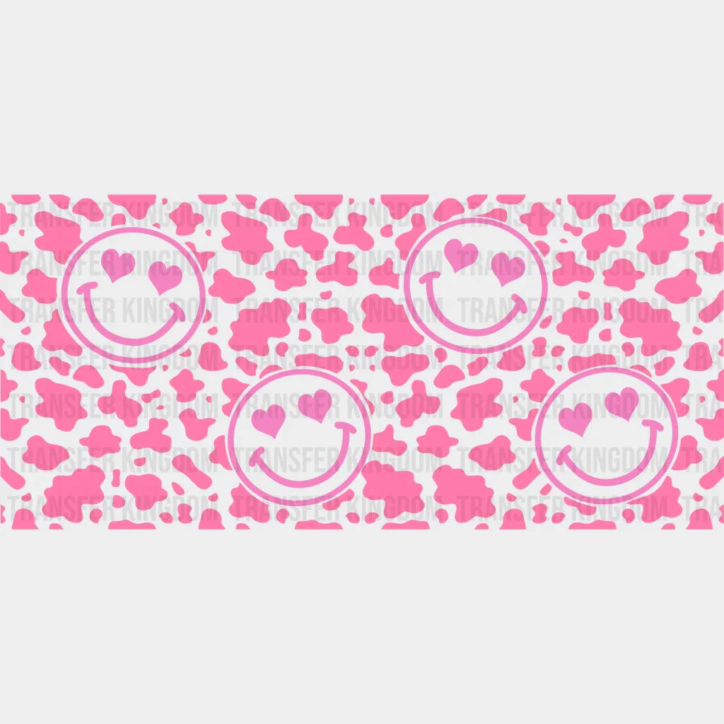 Smiley Uv Dtf Transfer Cup Wrap Sticker
