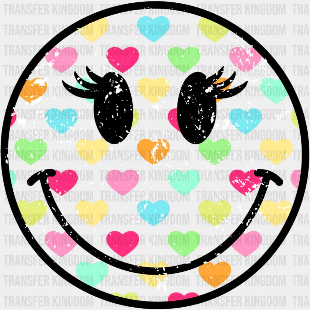 Smileys Colorful Hearts - Valentine’s Day DTF Transfer