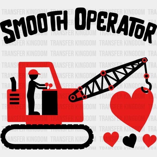 Smooth Operator Heart - Valentine’s Day Dtf Transfer Unisex S & M (10’’) / Dark Color Design
