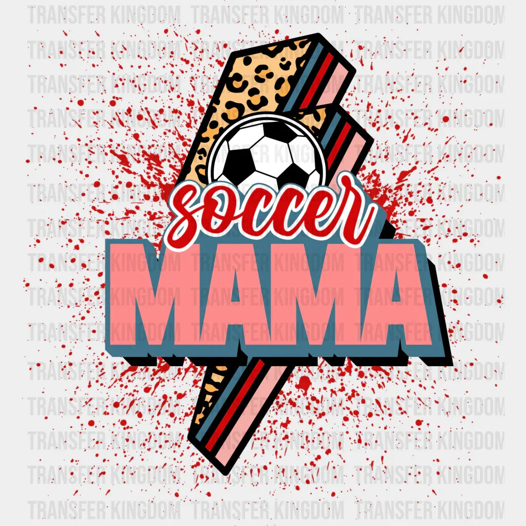 Soccer Mama Lightning Design - Dtf Heat Transfer