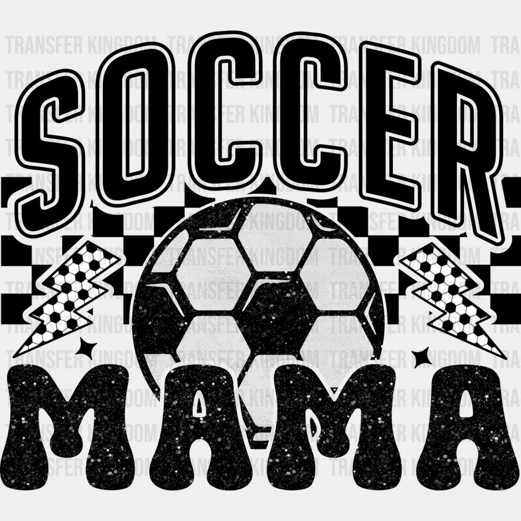 Soccer Mama Lightning Design - Dtf Heat Transfer