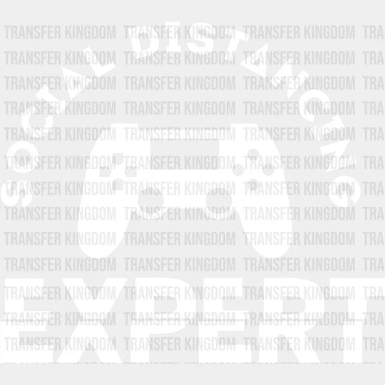 Social Distancing Expert - Video Game Dtf Heat Transfer Unisex S & M (10’’) / Light Color