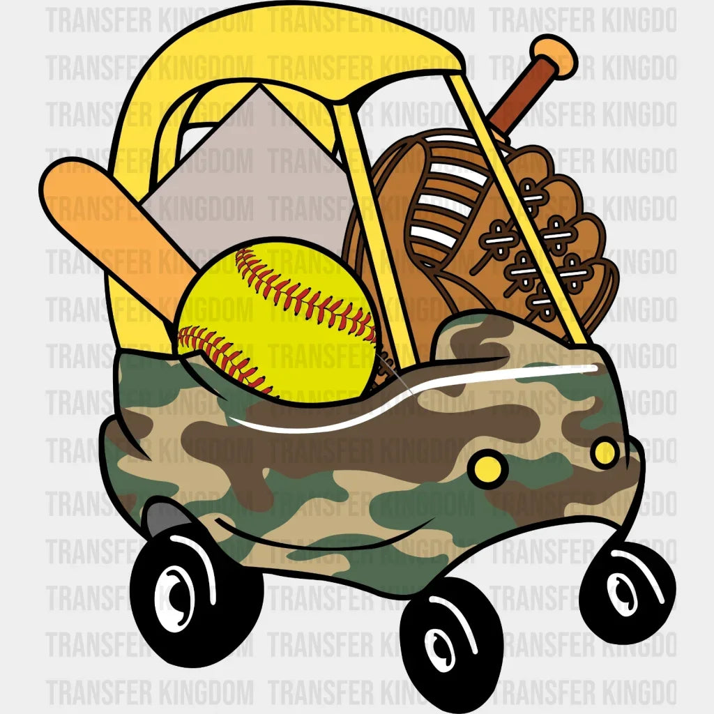 Softball Car Dtf Transfer