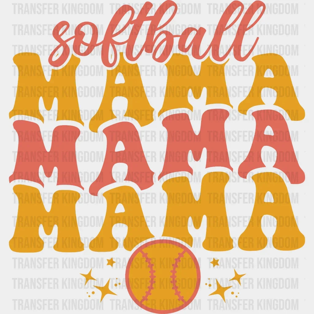 Softball Mama Dtf Transfer