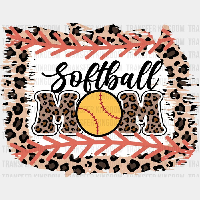 Softball Mom Leopard DTF Transfer