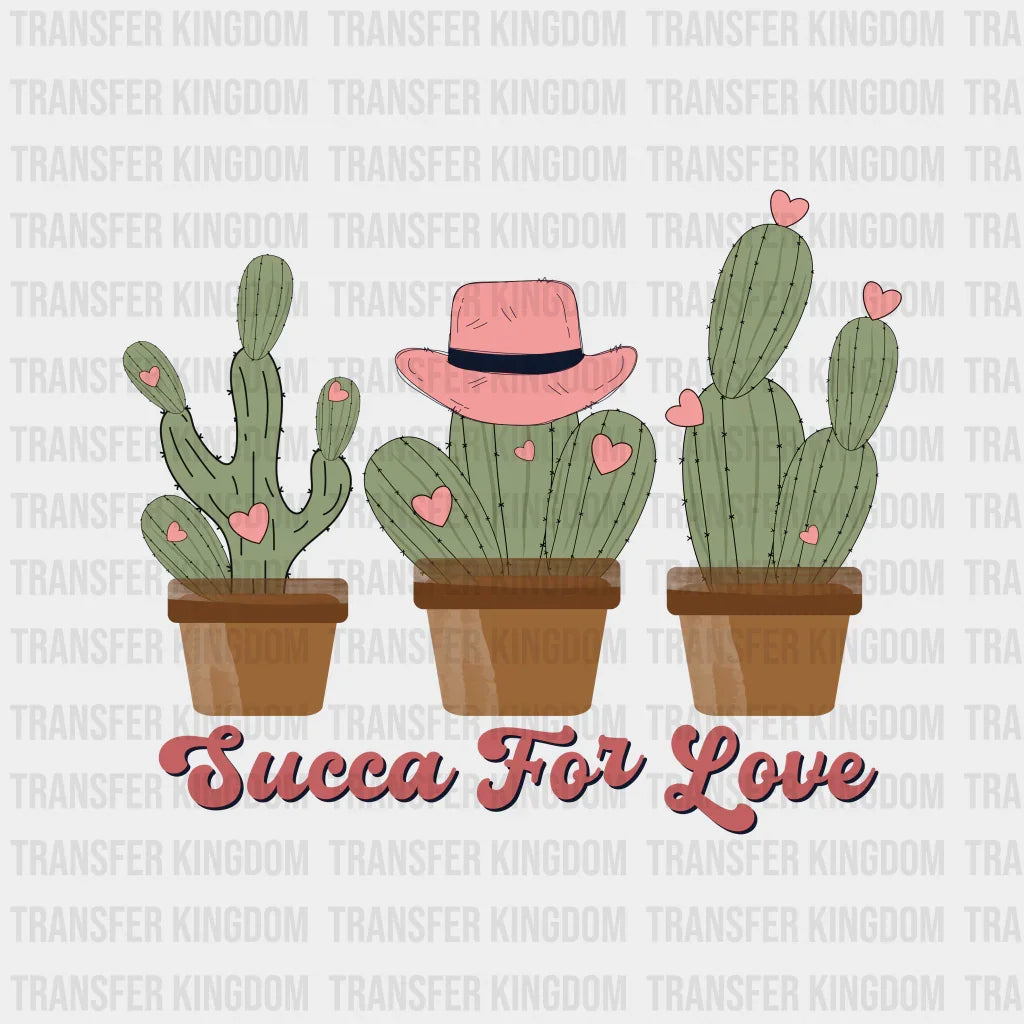 SOLID CACTUS SUCCA FOR LOVE - DTF heat transfer - transfer-kingdom