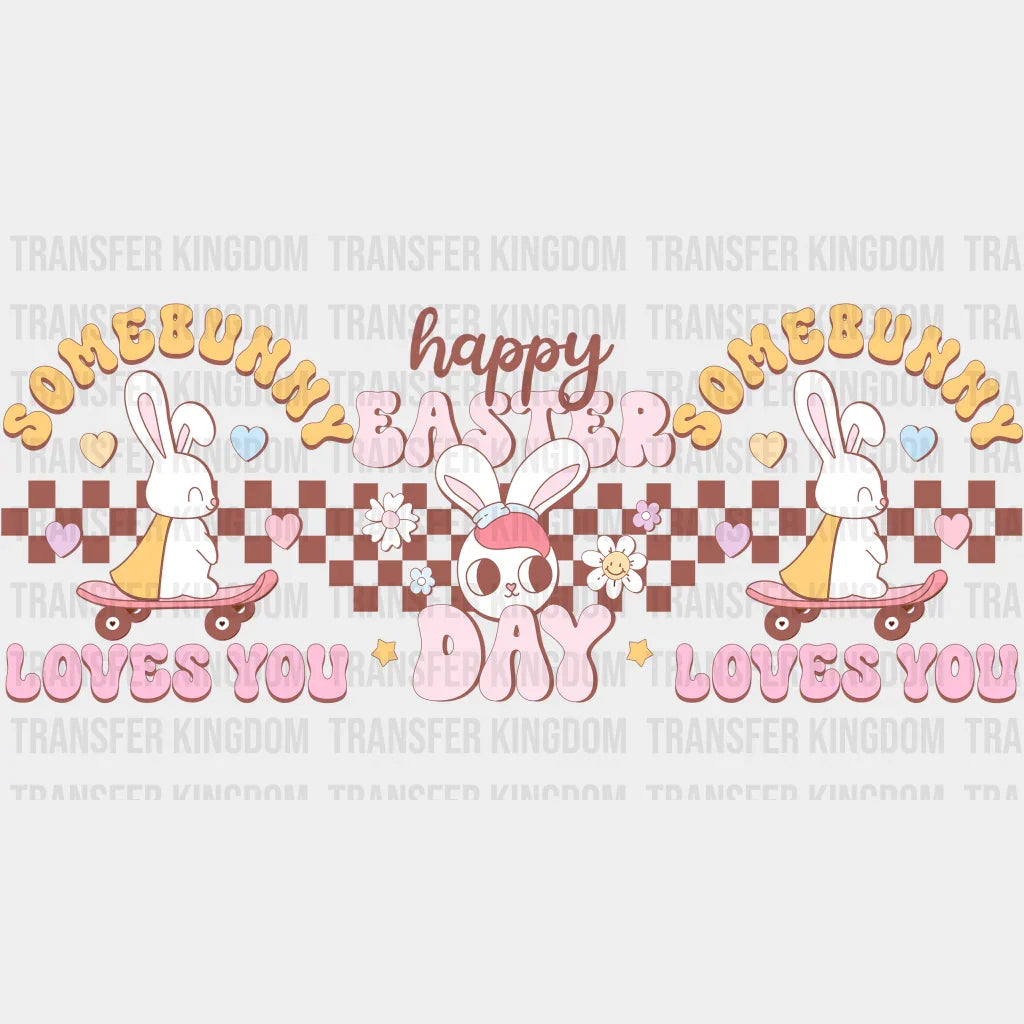 Somebunny Loves You Easter UV DTF Transfer Cup Wrap UV DTF Sticker - Transfer Kingdom