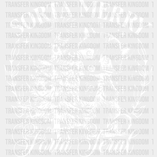 Sorta Merry Feral - Christmas Dtf Transfer Unisex S & M (10’’) / Light Color Design See Imaging