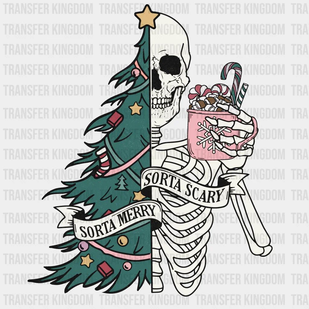 Sorta Merry Scarry Christmas Design - Dtf Heat Transfer