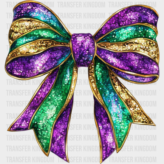 Sparkling Ribbon - Mardi Gras DTF Transfers