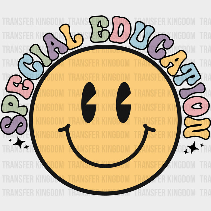 Special Education, Yellow Smiley - Special ED DTF Transfers