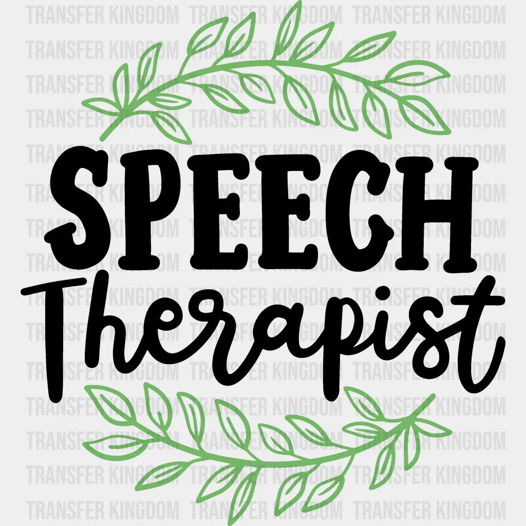 Speech Therapist Design - Dtf Heat Transfer Unisex S & M (10’’) / Dark Color See Imaging