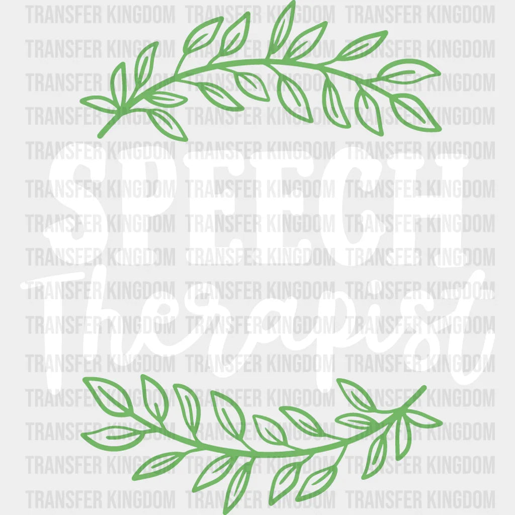 Speech Therapist Design - Dtf Heat Transfer Unisex S & M (10’’) / Light Color See Imaging