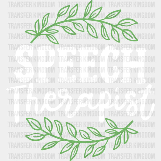 Speech Therapist Design - Dtf Heat Transfer Unisex S & M (10’’) / Light Color See Imaging