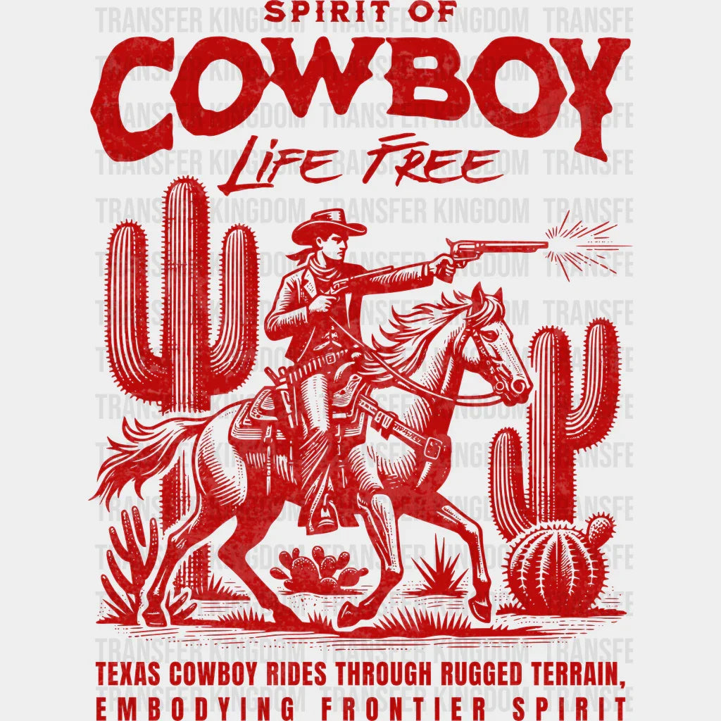Spirit Of Cowboy Life Free Design - Rodeo Dtf Transfers