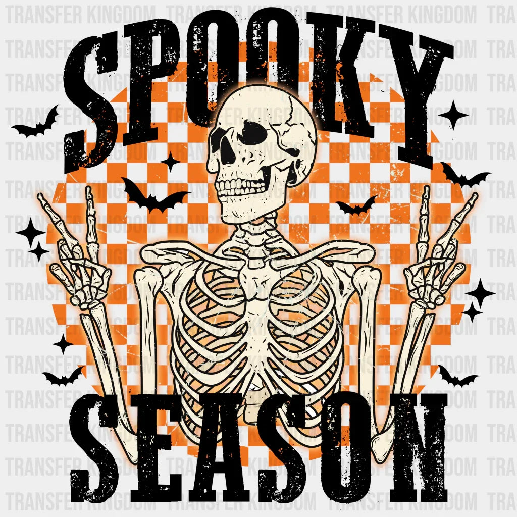 Spooky Season - Halloween Dtf Heat Transfer Unisex S & M (10’) / Dark Color Design See Imaging