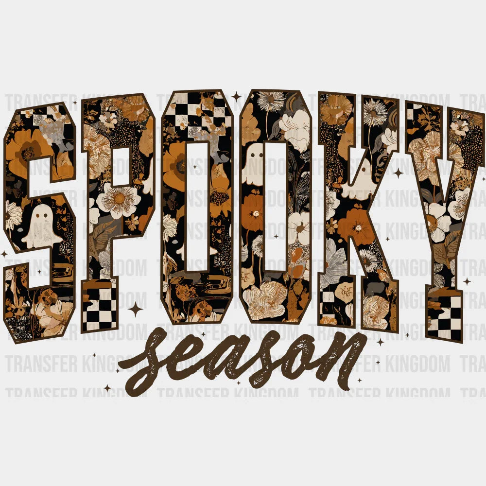 Spooky Season - Halloween DTF Transfer Adult Unisex - S & M (10’’) / Dark Color Design (See Imaging)
