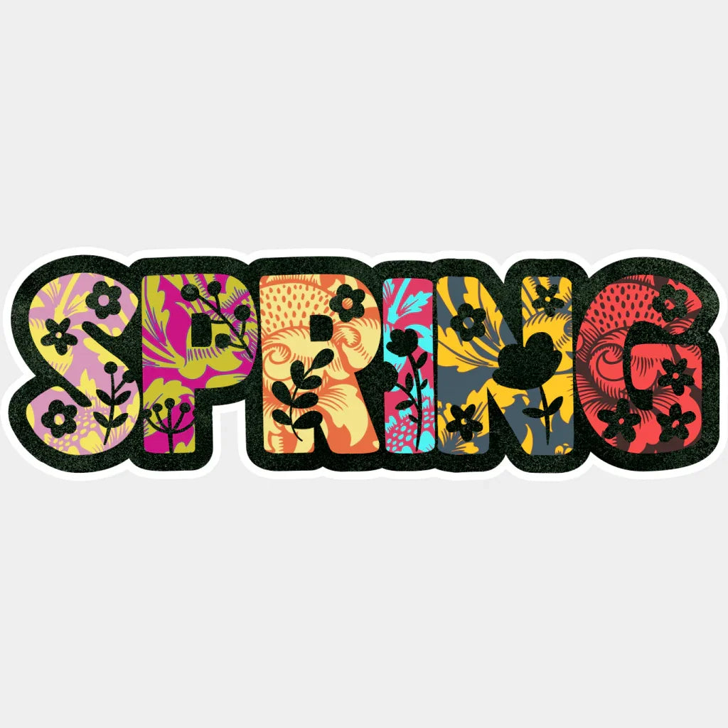 Spring Flowers Design - Spring DTF Transfer Adult Unisex - S & M (10’’) / Light Color Design (See Imaging)