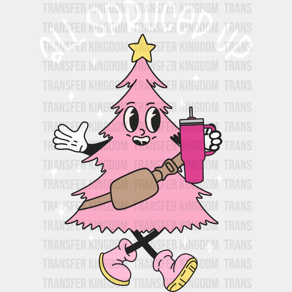 Spruced Up Christmas Design Dtf Heat Transfer Unisex - S & M ( 10 ) / Light Color See Imaging