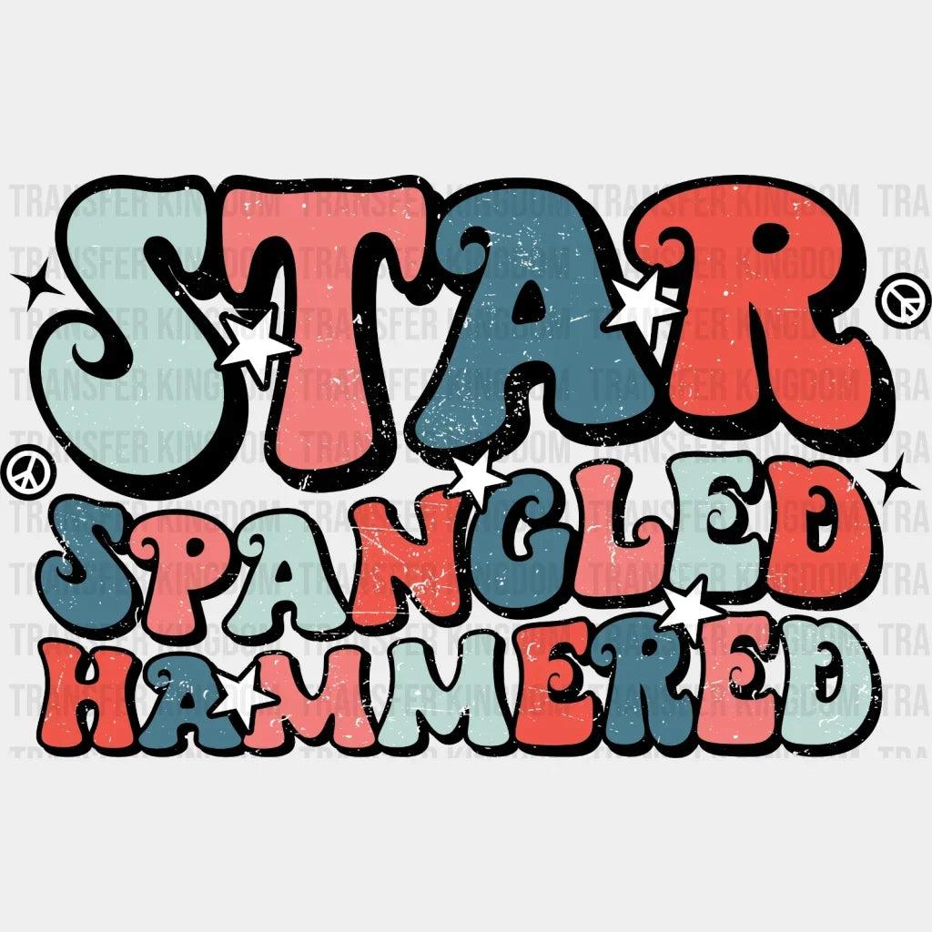 Star Spangled Hammered Dtf Transfer