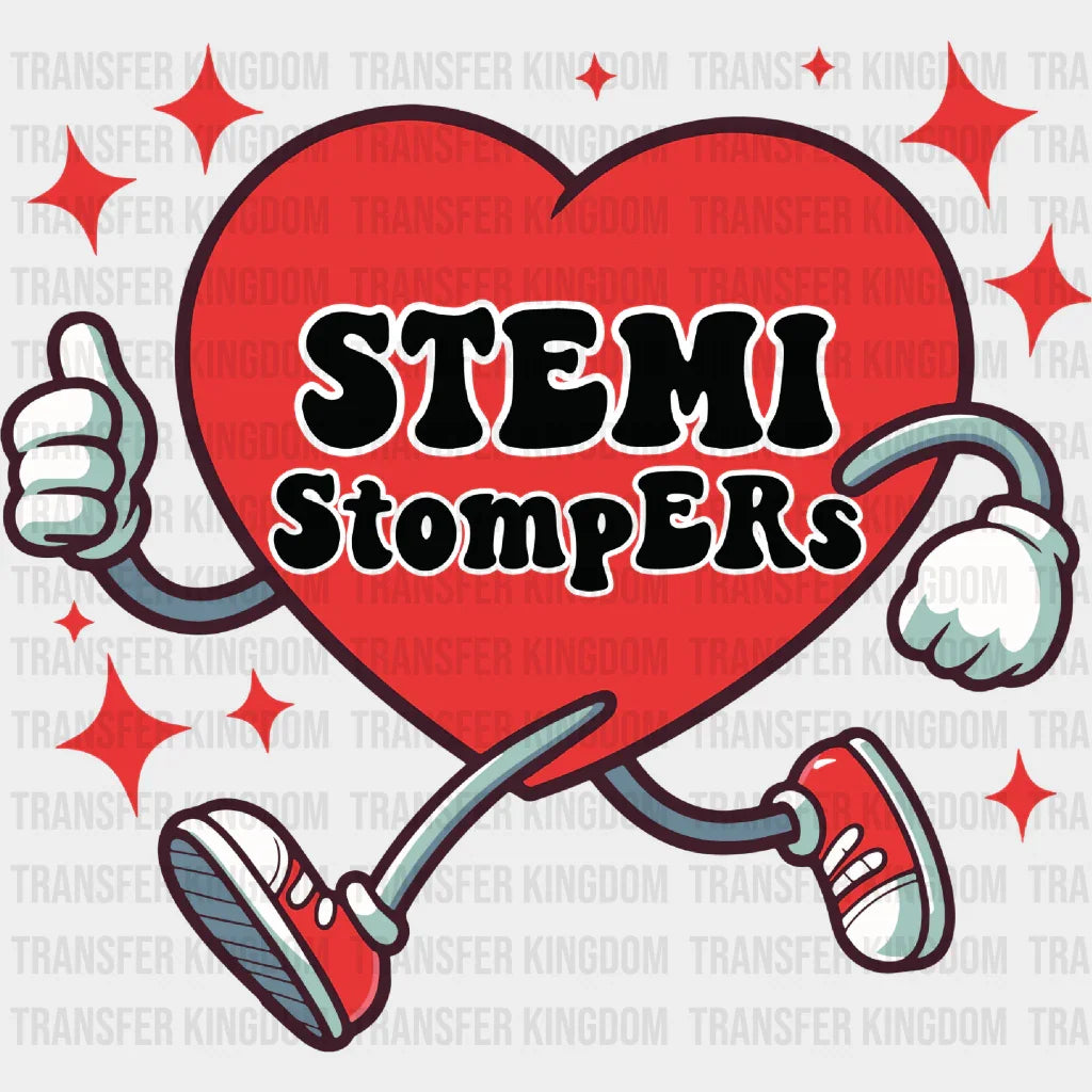 Stem Stompers Design - Cardiactic Nurse Dtf Heat Transfer