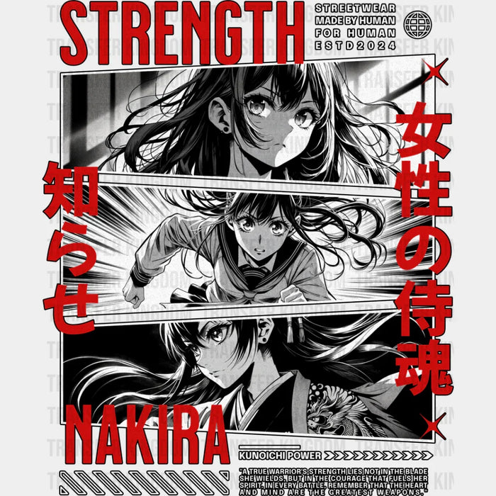 Strength Nakira - Anime DTF heat transfer