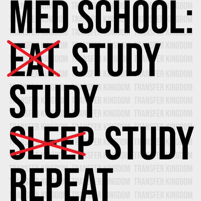 Study, Study, Study, Repeat - Medical School DTF Transfers