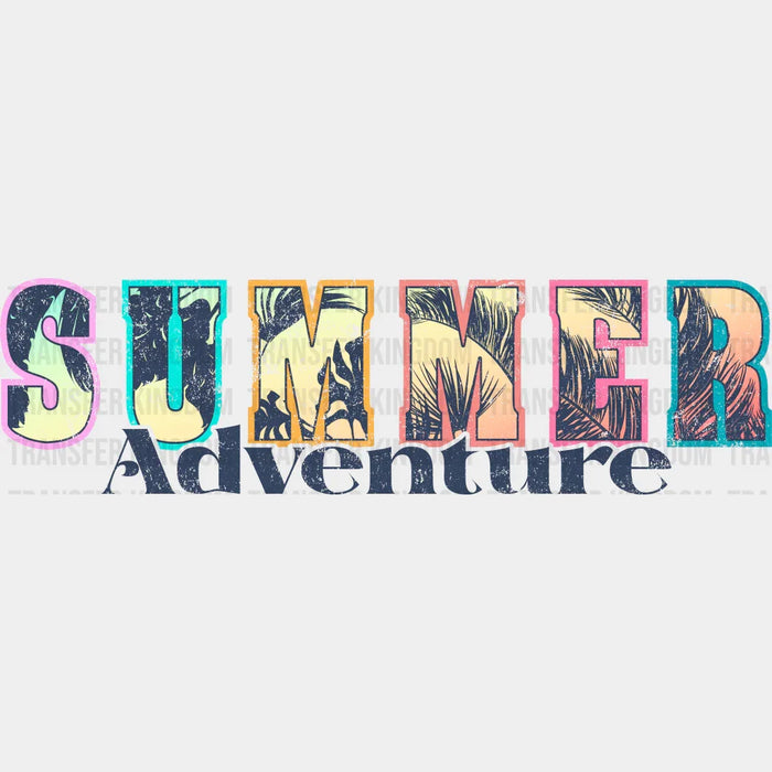 Summer Adventure Colorful Design - Summer DTF Transfer