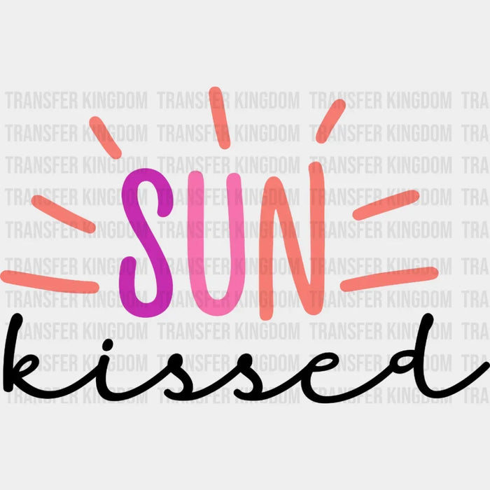 Sun kissed - Cool Summer - Vacation Design - DTF heat transfer