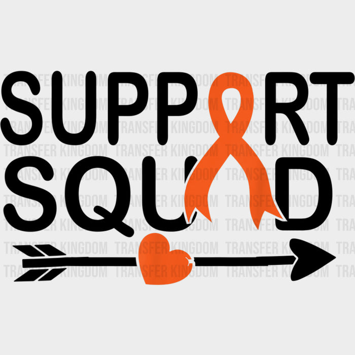 Support Squad, Arrow Through Heart - Leukemia DTF Transfers