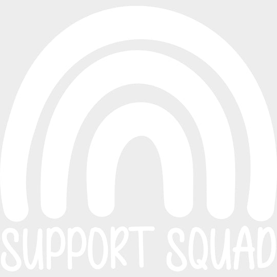 Support Squad, Black, White & Green - Lymphoma DTF Transfers transfer-kingdom Light Color Design (See Imaging)