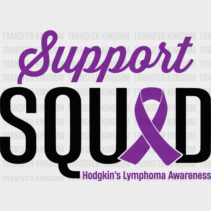 Support Squad, Purple - Lymphoma DTF Transfers