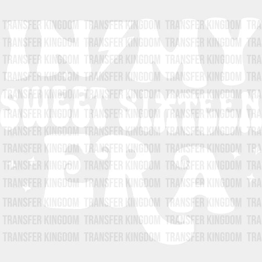 Sweet Sixteen Era Lightning - 16 Dtf Heat Transfer Unisex S & M (10’’) / Light Color Design See