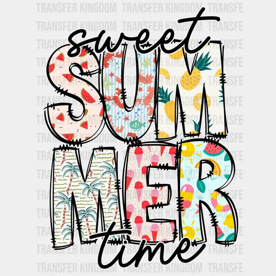 Sweet Summer Time Dtf Transfer Unisex - S & M (10’) / Light Color Design See Imaging