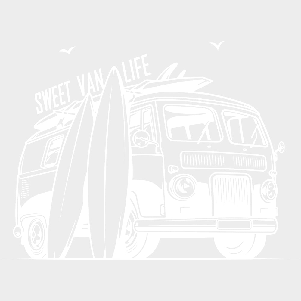 Sweet Van Life - Surfing DTF Transfers transfer-kingdom Light Color Design (See Imaging)