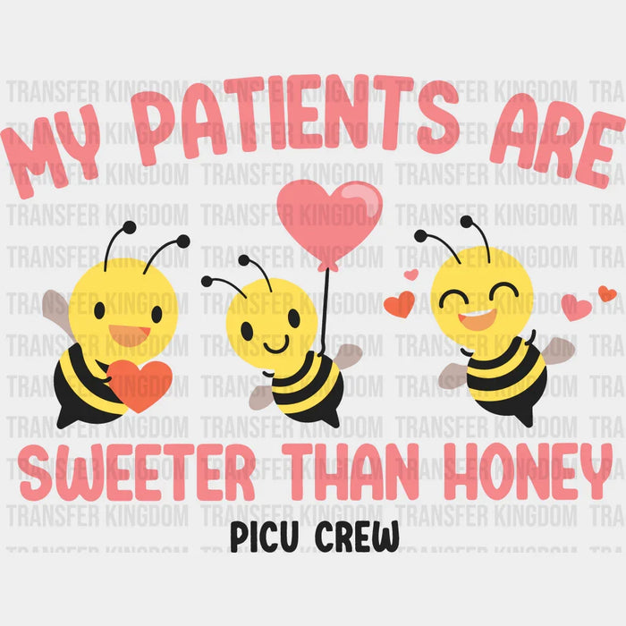 Sweeter Than Honey Valentine's Day Design - DTF heat transfer