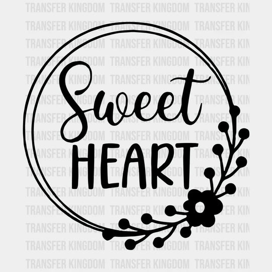 Sweetheart Valentines Day Design - Dtf Heat Transfer Unisex S & M ( 10 ) / Dark Color See Imaging