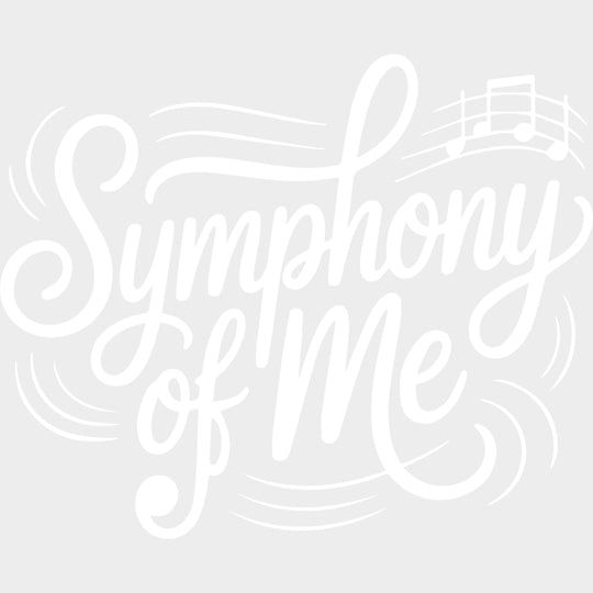 Symphony Of Me - Music DTF Transfers - Adult Unisex - S & M (10’’) / Light Color Design (See Imaging)