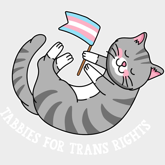 Tabbies For Trans Rights - Transgender DTF Transfers transfer-kingdom Light Color Design (See Imaging)