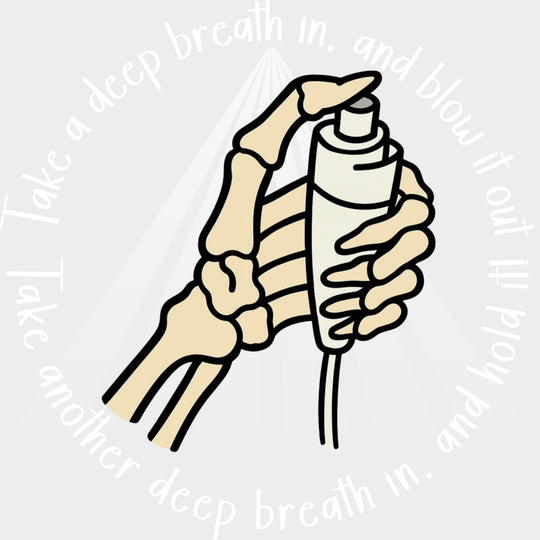 Take A Deep Breath In - Radiology DTF Transfers Adult Unisex - S & M (10’’) / Light Color Design (See Imaging)