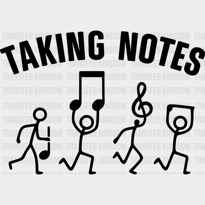 Taking Notes - Music DTF Transfers
