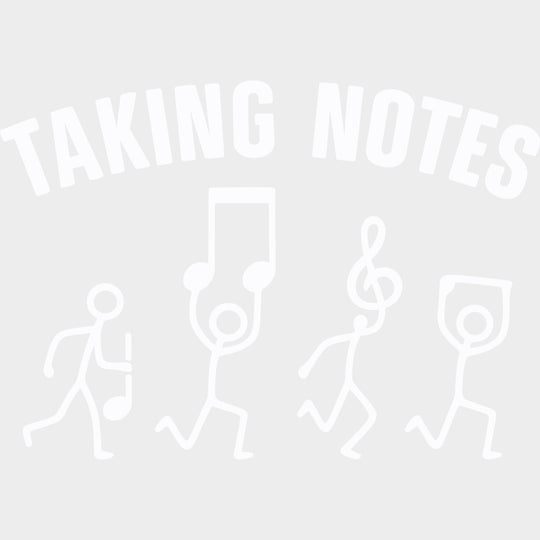 Taking Notes - Music DTF Transfers transfer-kingdom Light Color Design (See Imaging)