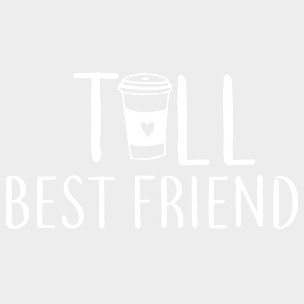 Tall / Short Best Friend Coffee Matching Design- Dtf Heat Transfer Unisex - S & M ( 10 ) Light Color